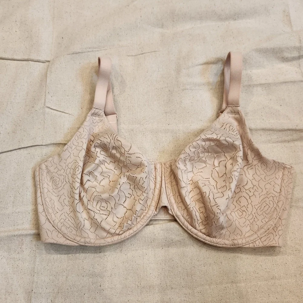 New Wacoal 855345 Inside Job Side Support Seamless Underwire Bra 32DDD Nude 32E
